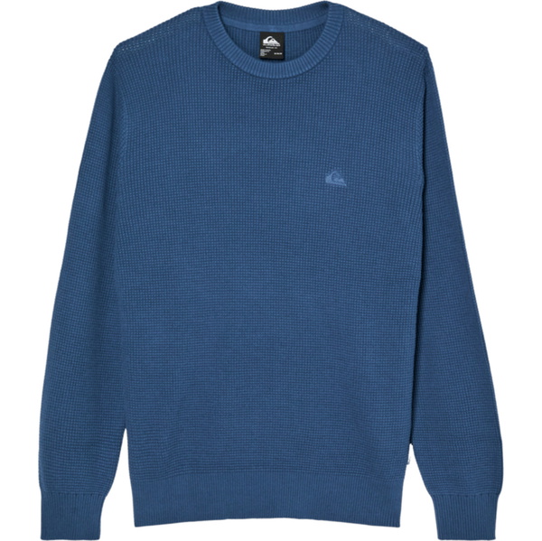 2026 Quiksilver Mens Waffle Sweater EQYSW03342 - Dark Denim